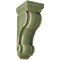 Ekena Millwork 6"W x 7 1/2"D x 16"H Devon Traditional Wood Vintage Decor Corbel, Restoration Green CORWD06X08X16DEGR - alternate 1